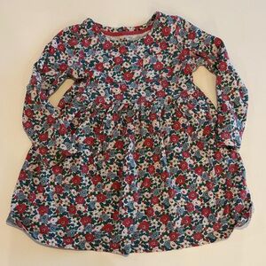 Mini Biden Girls 4-5Y Floral Long Sleeve Kids Dress